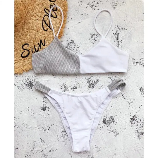 Glitter | Shiny Patchwork Bikini Set