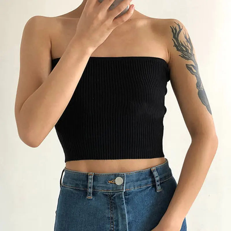Nina | Elegant Strapless Top
