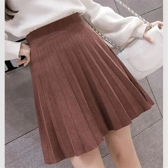 Mia | High Waist Knitted Mini Skirt