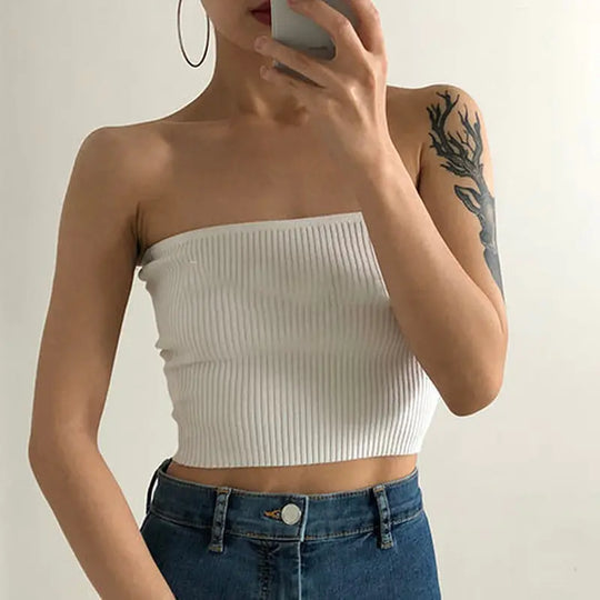 Nina | Elegant Strapless Top