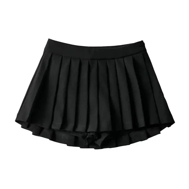 Amy | High Waist Side Zipper Skirt