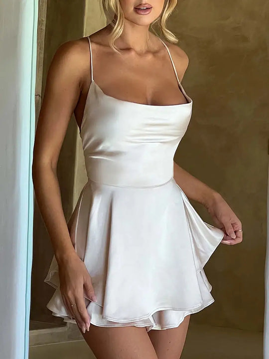 Vanessa | Satijnen Cami-jurk